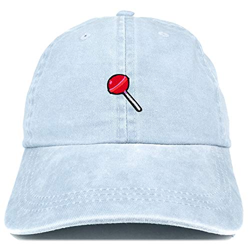 Trendy Apparel Shop Lollipop Patch Pigment Dyed Washed Baseball Cap