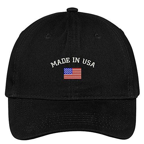 Trendy Apparel Shop American Flag and Made in USA Embroidered Dad Hat Patriotic Cap