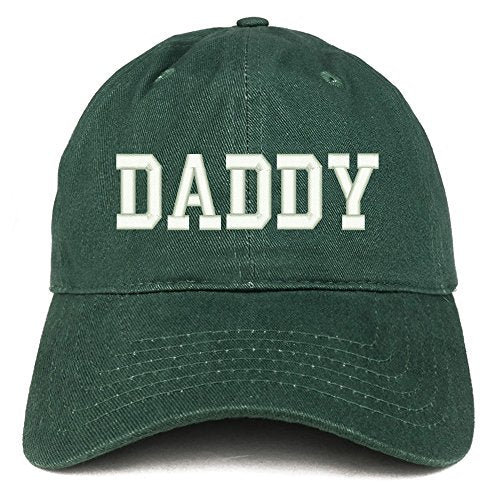 Trendy Apparel Shop Daddy Collegiate Font Embroidered Brushed Cotton Cap