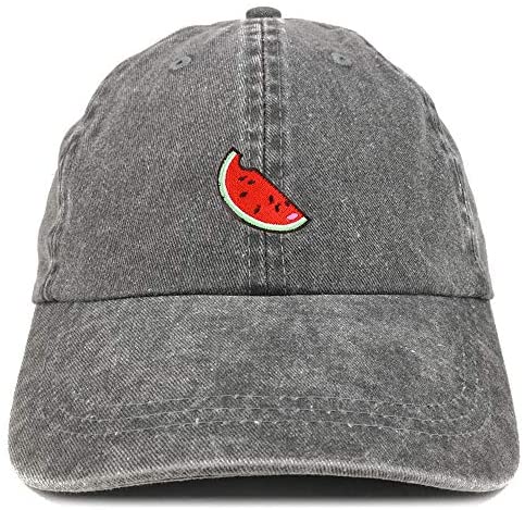 Trendy Apparel Shop Watermelon Patch Pigment Dyed Washed Baseball Cap