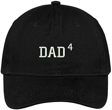 Trendy Apparel Shop Dad Of 4 children Embroidered 100% Quality Brushed Cotton Baseball Cap