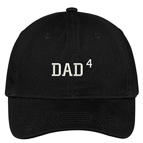 Trendy Apparel Shop Dad Of 4 children Embroidered 100% Quality Brushed Cotton Baseball Cap