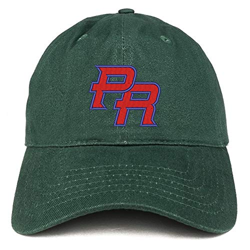 Trendy Apparel Shop Puerto Rico PR Embroidered Soft Crown 100% Brushed Cotton Cap