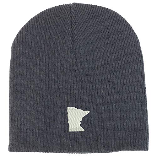 Trendy Apparel Shop Minnesota State Acrylic Winter Knit Skull Short Beanie