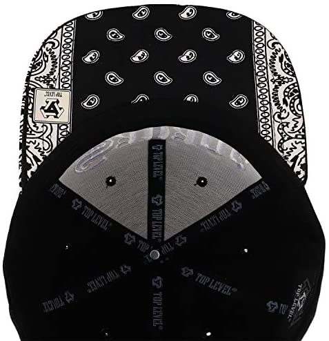 Trendy Apparel Shop Savage 3D Embroidered Paisley Flatbill Snapback Baseball Cap