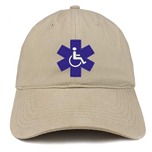 Trendy Apparel Shop Service Dog with Wheel Chair Logo Embroidered Brushed Cap
