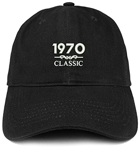 Trendy Apparel Shop Classic 1970 Embroidered Retro Soft Cotton Baseball Cap