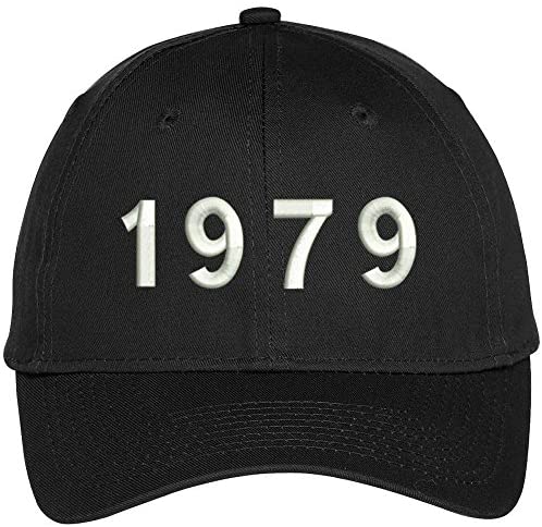 Trendy Apparel Shop 1979 Birth Year Embroidered Baseball Cap