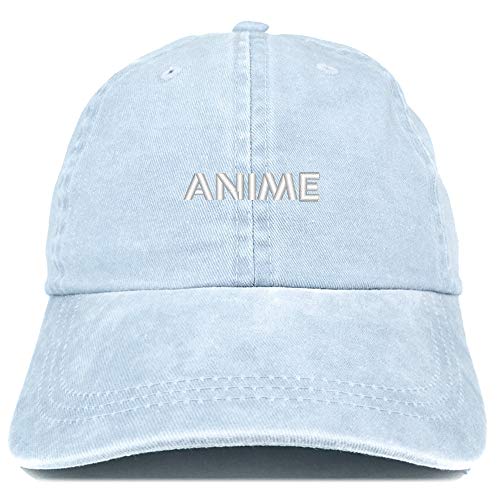 Trendy Apparel Shop Anime Adjustable Embroidered Washed Low Profile Cap