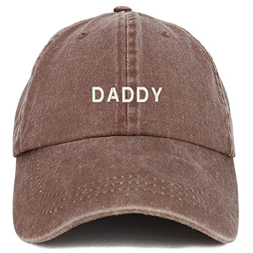 Trendy Apparel Shop Daddy Embroidered Low Profile Washed Cotton Cap