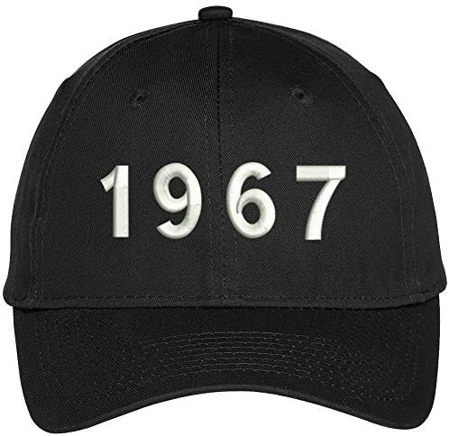 Trendy Apparel Shop 1967 Birth Year Embroidered Baseball Cap