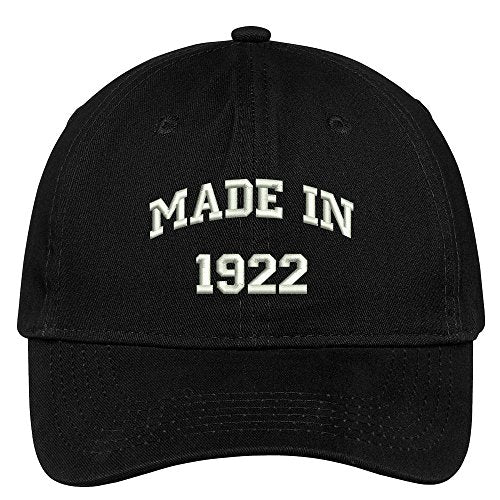 Trendy Apparel Shop Made in 1922-97th Birthday Embroidered Brushed Cotton Baseball Cap