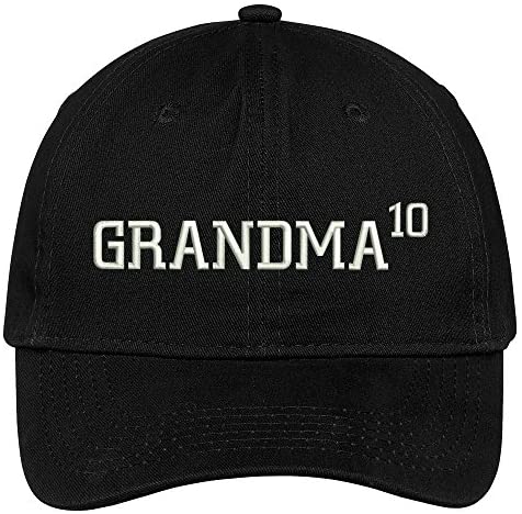 Trendy Apparel Shop Grandma Of 10 Grandchildren Embroidered 100% Quality Brushed Cotton Baseball Cap