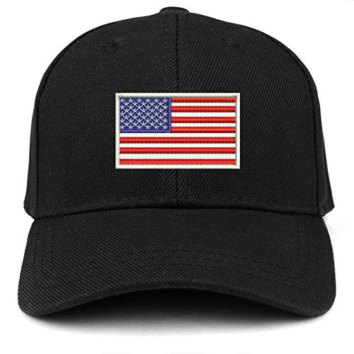 Trendy Apparel Shop USA White Flag Embroidered Youth Size Kids Structured Baseball Cap