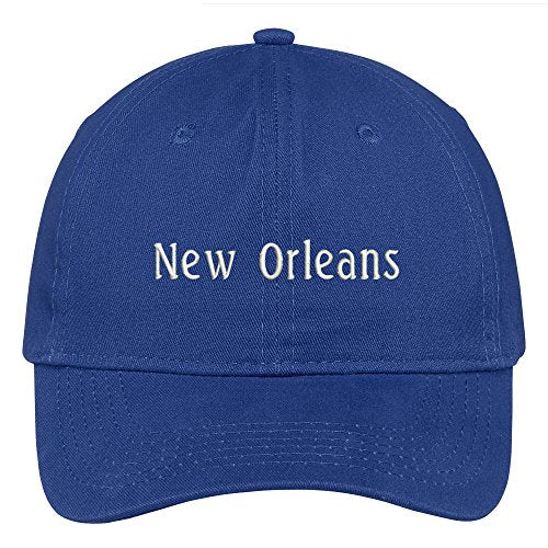 Trendy Apparel Shop New Orleans City Embroidered Low Profile 100% Cotton Adjustable Cap