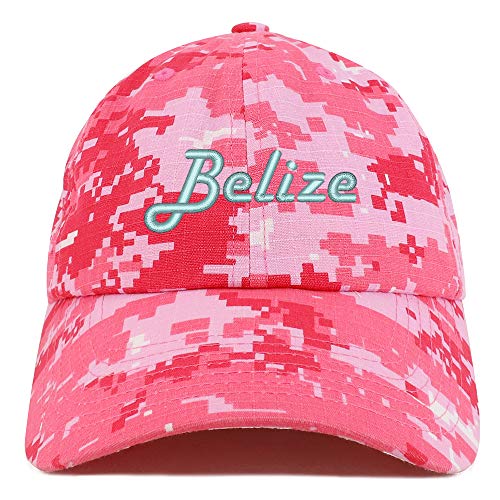Trendy Apparel Shop Belize Embroidered Soft Crown 100% Brushed Cotton Cap
