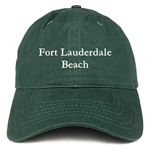 Trendy Apparel Shop Fort Lauderdale Beach Embroidered Brushed Cotton Cap