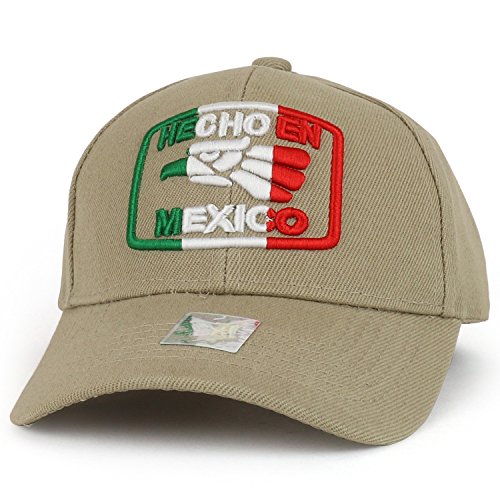 Trendy Apparel Shop Kids Hecho en Mexico Eagle 3D Embroidered Youth Size Baseball Cap