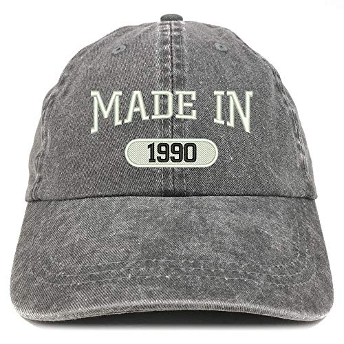 Trendy Apparel Shop Made in 1990 Embroidered 31st Birthday Washed Baseball Cap