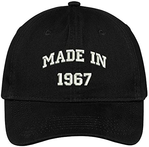 Trendy Apparel Shop Made in 1967-52nd Birthday Embroidered Brushed Cotton Baseball Cap
