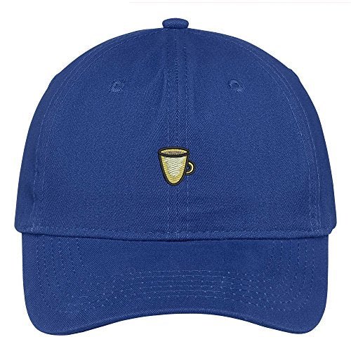 Trendy Apparel Shop Coffee Cup Embroidered Low Profile Soft Cotton Brushed Baseball Cap