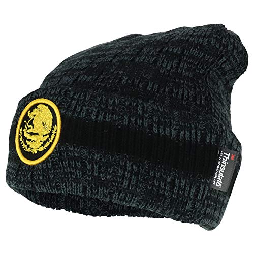 Trendy Apparel Shop Mexico Coat of Arms Embroidered 3M Thinsulate Cuff Beanie