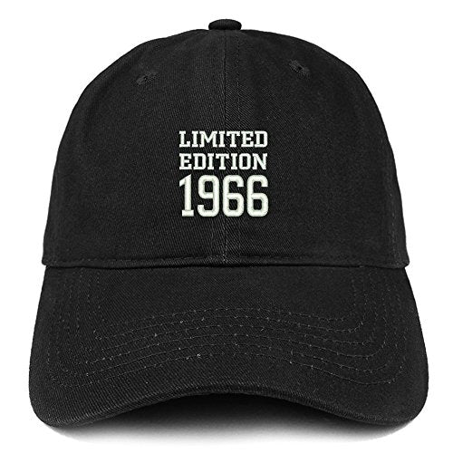 Trendy Apparel Shop Limited Edition 1966 Embroidered Birthday Gift Brushed Cotton Cap
