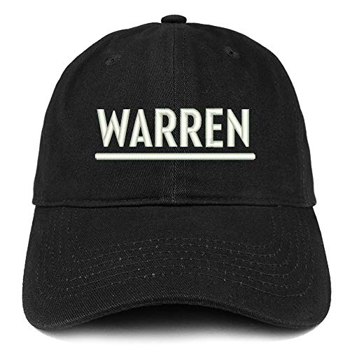 Trendy Apparel Shop Elizabeth Warren Embroidered Soft Crown 100% Brushed Cotton Cap