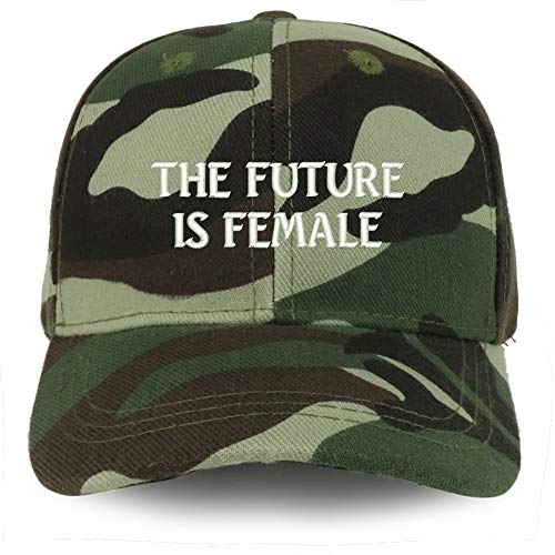 Trendy Apparel Shop The Future is Female Embroidered Youth Size Kids Structured Baseball Cap