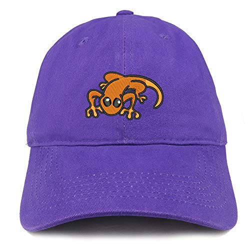 Trendy Apparel Shop Little Lizard Orange Embroidered Unstructured Cotton Dad Hat