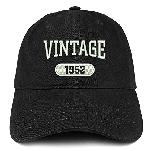 Trendy Apparel Shop Vintage 1952 Embroidered 69th Birthday Relaxed Fitting Cotton Cap