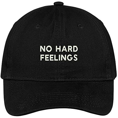 Trendy Apparel Shop Hard Feelings Embroidered Soft Cotton Adjustable Cap Dad Hat