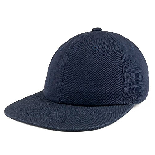 Trendy Apparel Shop Low Profile Plain Unstructured Crown Flatbill Snapback Cap