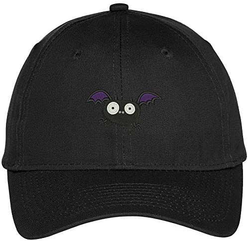 Trendy Apparel Shop Little Bat Embroidered Halloween Theme Adjustable Baseball Cap