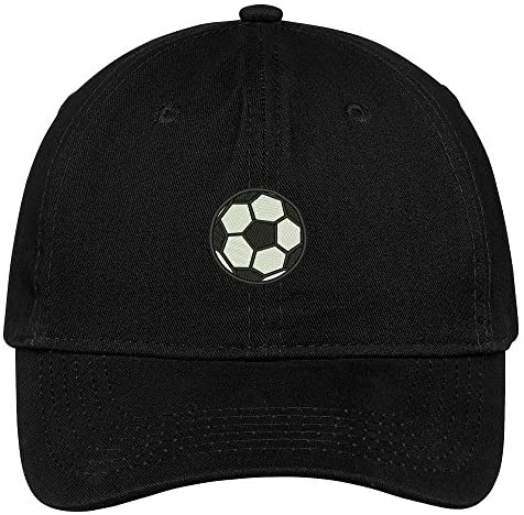 Trendy Apparel Shop Soccer Ball Embroidered Dad Hat Adjustable Cotton Baseball Cap
