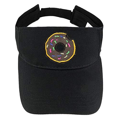 Trendy Apparel Shop Donut Patch Cotton Summer Visor Cap