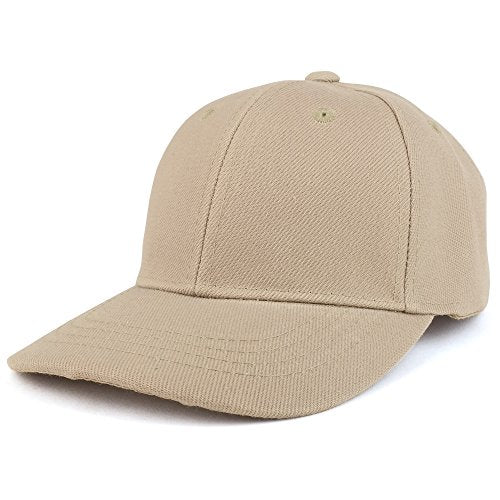 Trendy Apparel Shop Plain Youth Size Kid's Adjustable Structured Baseball Cap