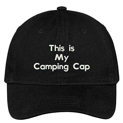 Trendy Apparel Shop This is My Camping Cap Embroidered Brushed 100% Cotton Baseball Cap