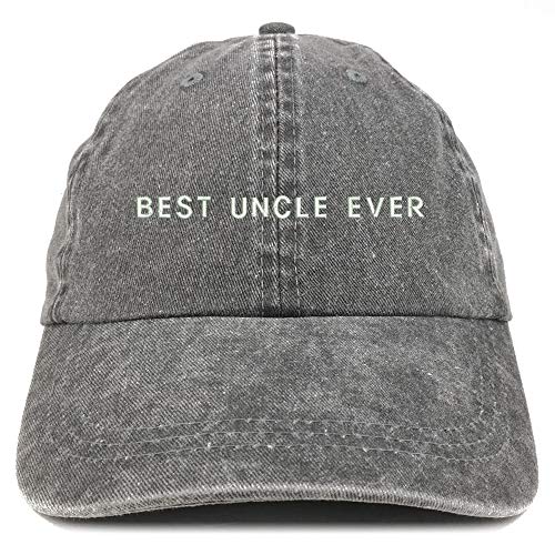 Trendy Apparel Shop Best Uncle Ever Embroidered Washed Low Profile Cap