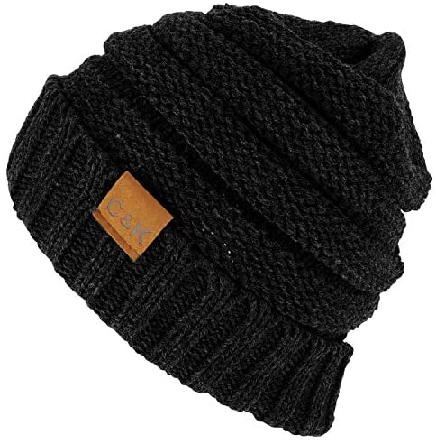 Trendy Apparel Shop Winter Knit Cuff Beanie Hat and Infinity Scarf 2 Piece Set