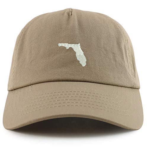 Trendy Apparel Shop Florida State Embroidered 5 Panel Unstructured Soft Crown Baseball Cap