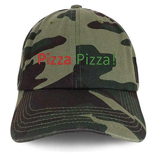 Trendy Apparel Shop Pizza Pizza Embroidered Unstructured Cotton Dad Hat