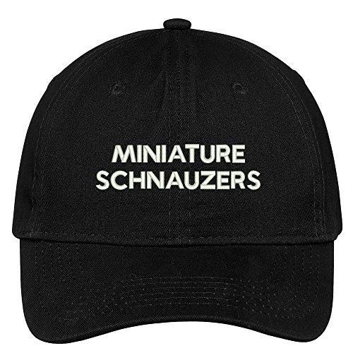 Trendy Apparel Shop Miniature Schnauzers Dog Breed Embroidered Dad Hat Adjustable Cotton Baseball Cap