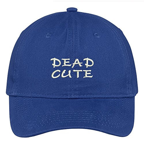 Trendy Apparel Shop Dead Cute Embroidered 100% Quality Brushed Cotton Baseball Cap