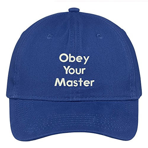 Trendy Apparel Shop Obey Your Master Embroidered Brushed 100% Cotton Baseball Cap