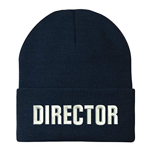 Trendy Apparel Shop Director Embroidered Winter Long Cuff Beanie