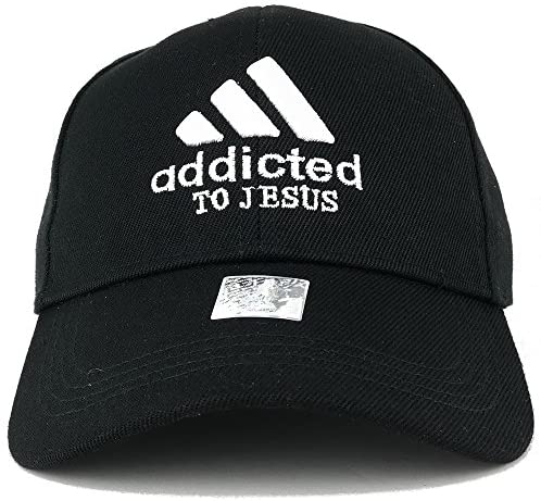 Trendy Apparel Shop Addicted to Jesus Embroidered Christian Theme Adjustable Baseball Cap