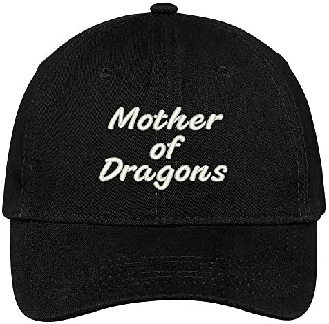 Trendy Apparel Shop Mother of Dragons Embroidered Soft Low Profile Adjustable Cotton Cap