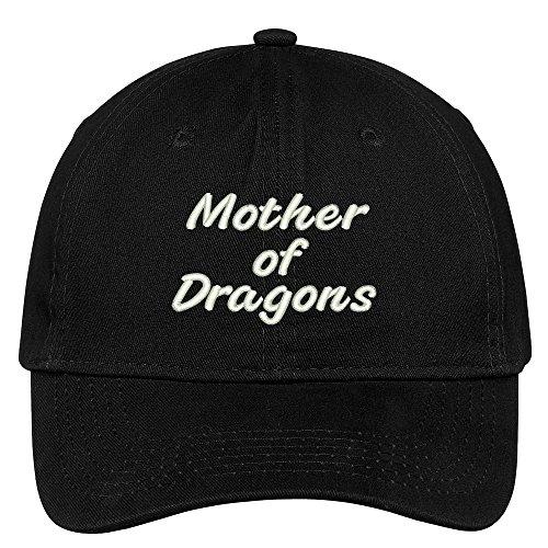Trendy Apparel Shop Mother of Dragons Embroidered Soft Low Profile Adjustable Cotton Cap