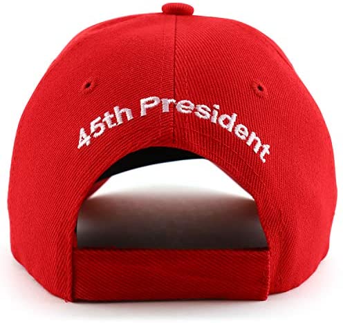 Trendy Apparel Shop Trump Make America Great Again Embroidered Baseball Cap - Red